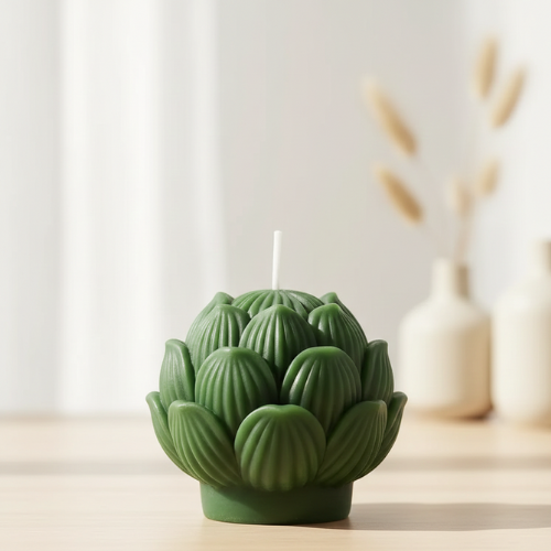 3D Lotus Candle Mould MB031