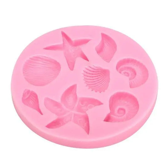 8 Cavity Sea Shell Conch Mould CD009