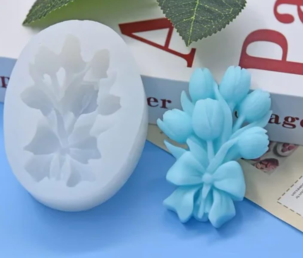 3D Tulip Bouquet Mould MB069