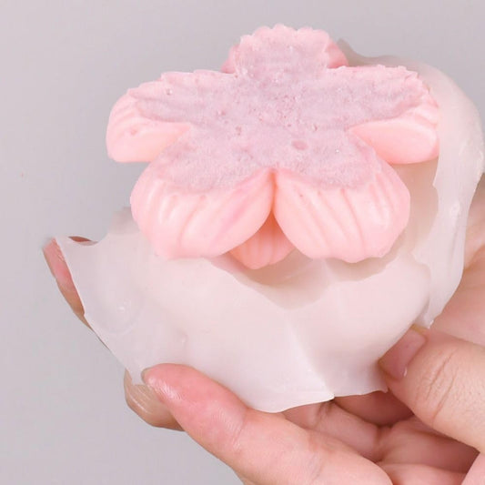 3D Lotus Candle Mold MB143