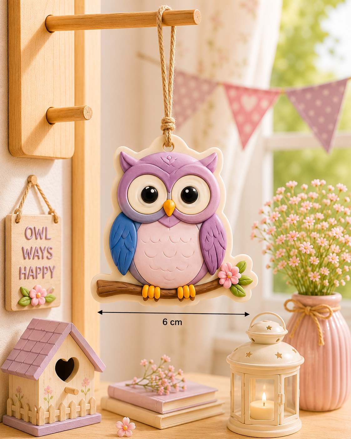 Owl Blossom Wax Sachet Mold WM035