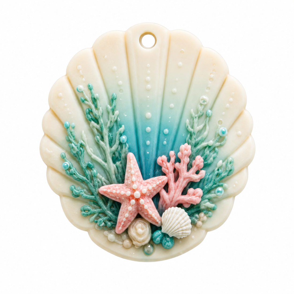 Ocean Treasures Seashell Wax Sachet Mold WM021