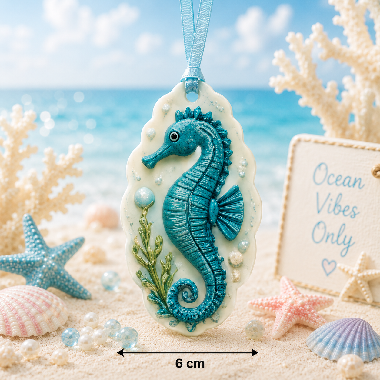 Ocean Treasure Seahorse Wax Sachet Mold WM023