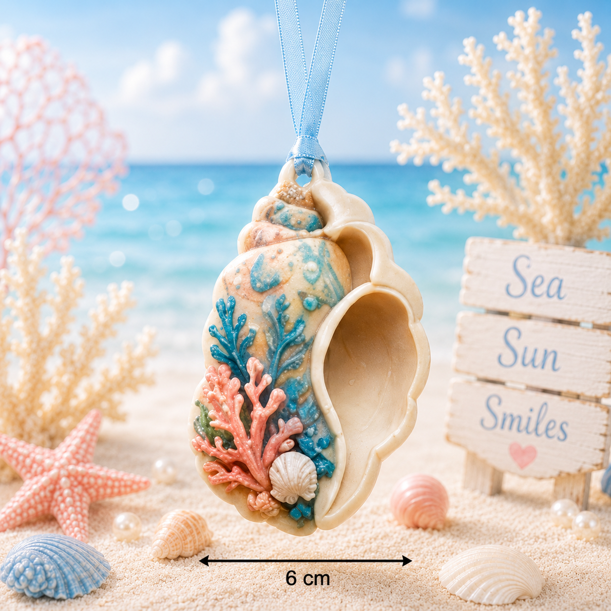 Coastal Conch Wax Sachet Mold WM024
