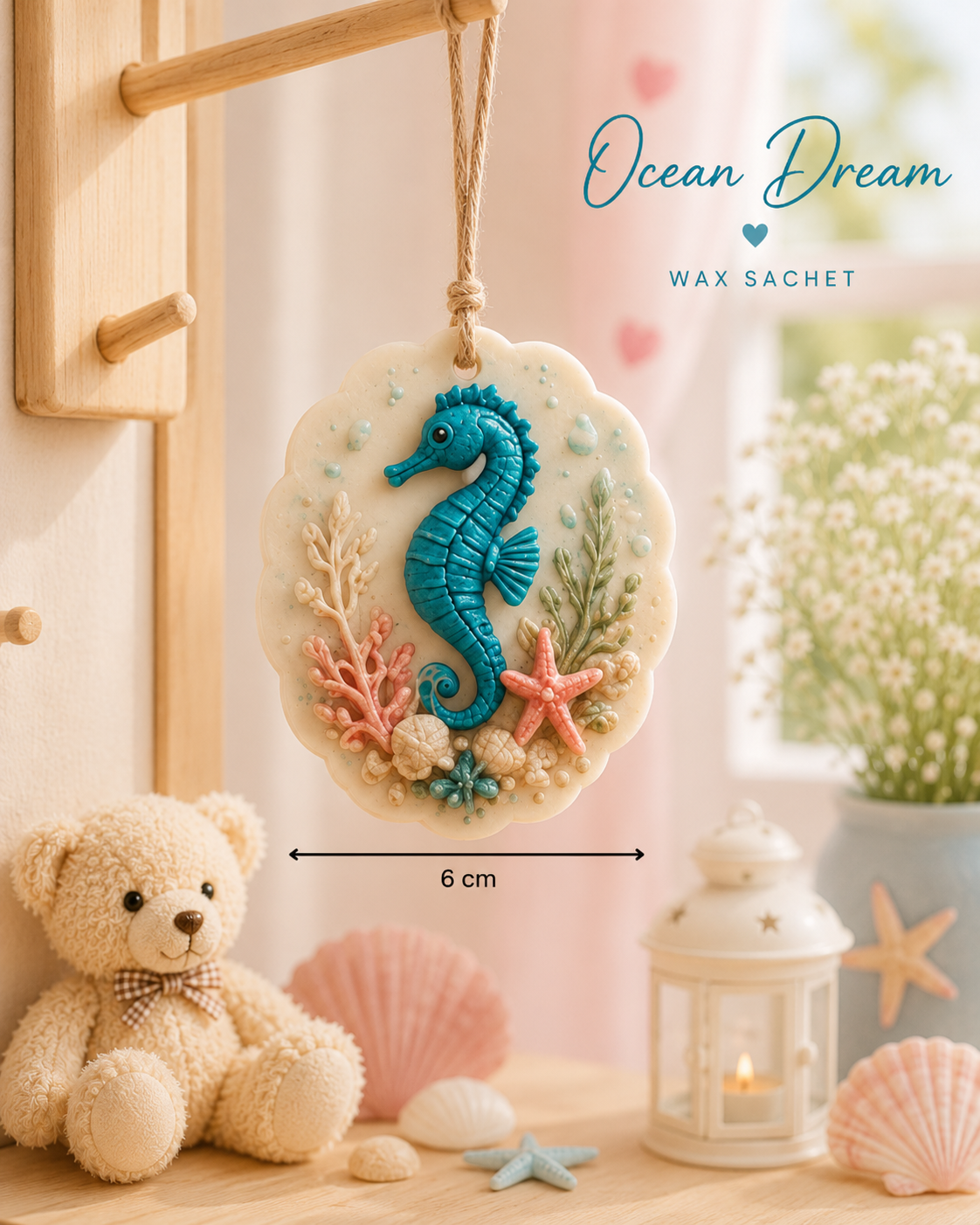 Coral Reef Seahorse Sachet Mold WM030