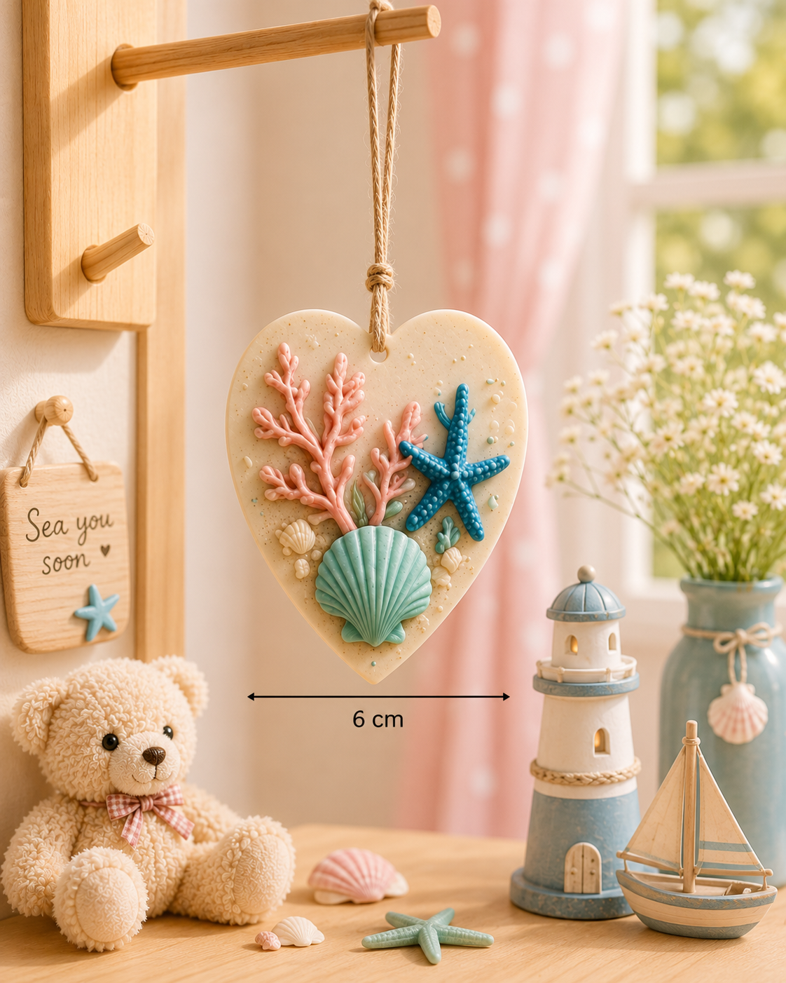 Ocean Heart Wax Sachet Mold WM031