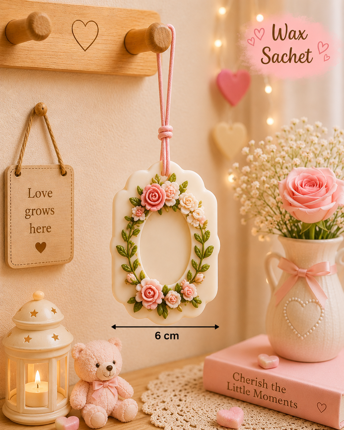 Blossom Frame Wax Sachet Mold WM053