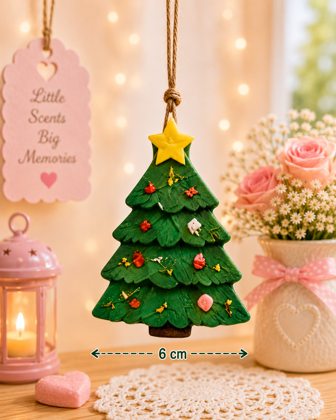 Merry Christmas Tree Wax Sachet Mold WM062