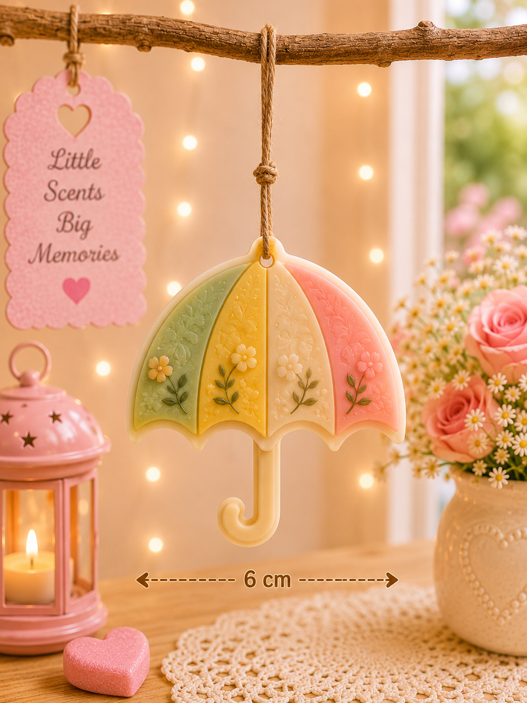 Blooming Umbrella Wax Sachet Mold WM065
