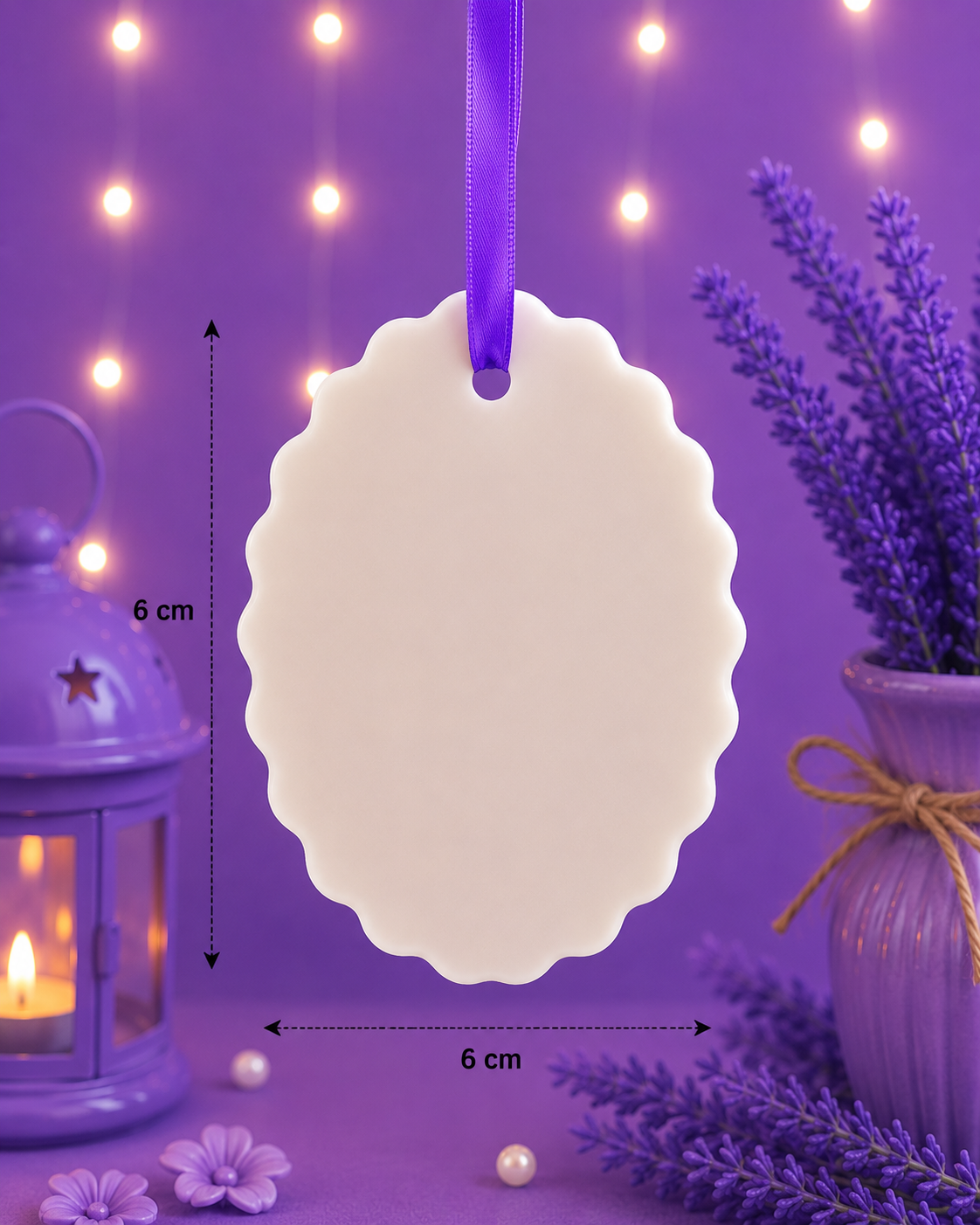 Oval Scalloped Wax Sachet Mold WM074