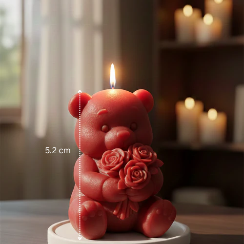 Rose Hand Teddy Mold MB061