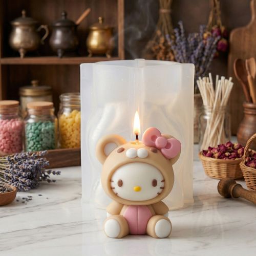 Kitty Bear Candle Mould MB057