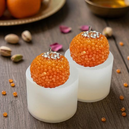 2 cavity Motichur Laddu  Mould MB079