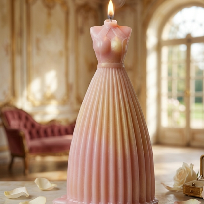 Girl Dress Candle Silicon Mould MB047