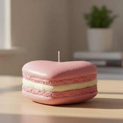 Heart Macaroons Candle Silicon Mould MB038
