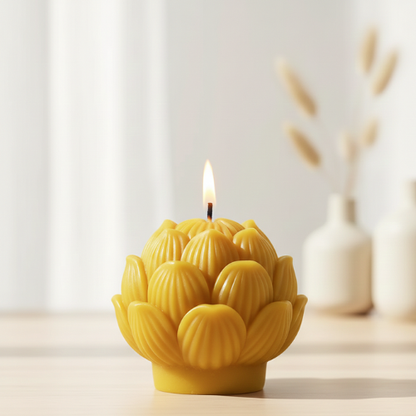 3D Lotus Candle Mould MB031