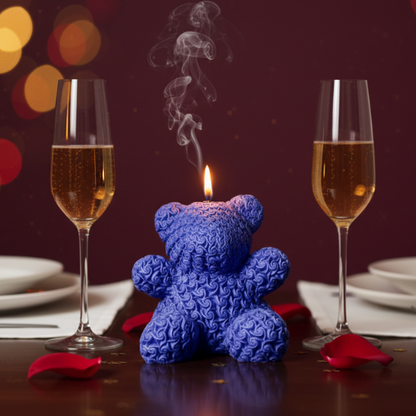 3D Rose Teddy Mould MB010