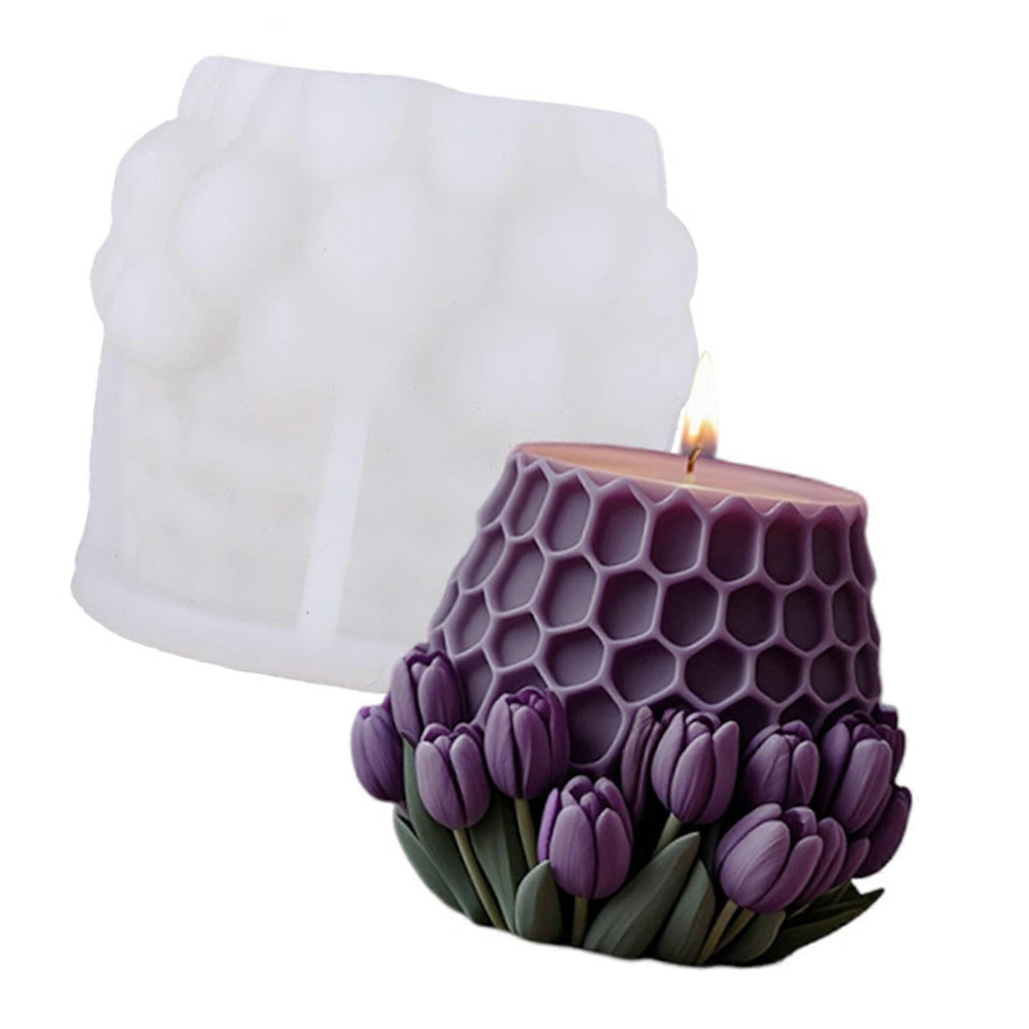 Big ulip Candle Silicone Mold MB113
