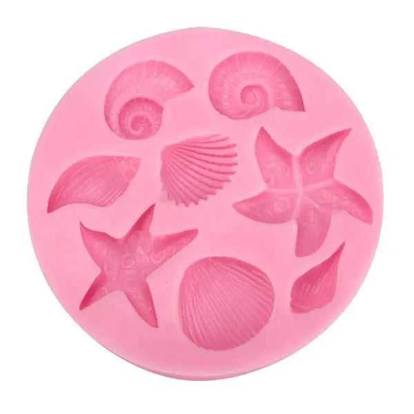 8 Cavity Sea Shell Conch Mould CD009