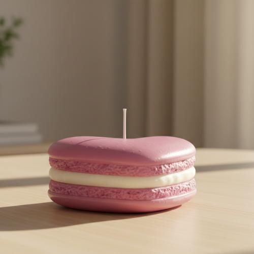 Heart Macaroons Candle Silicon Mould MB038