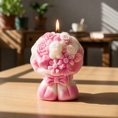 Flower Bouquet Candle Silicon Mould MB042