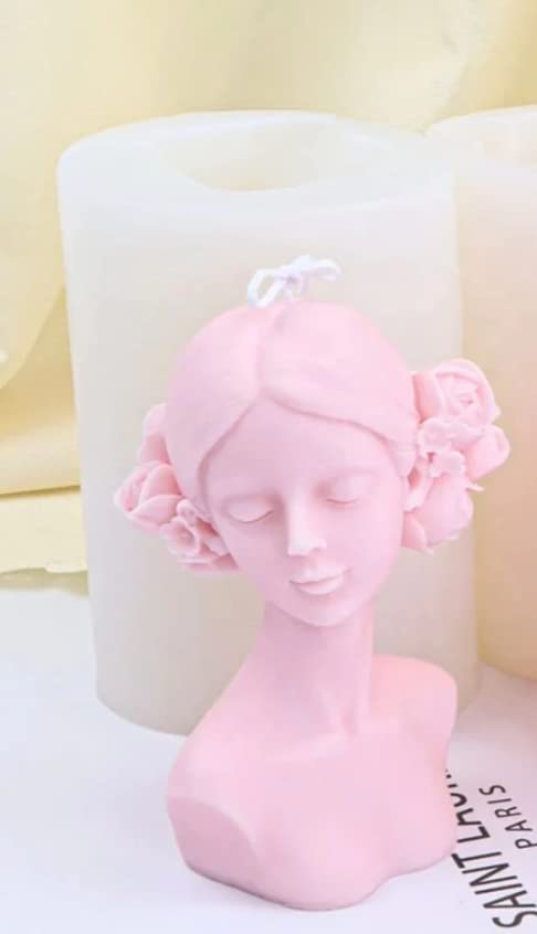Girl Silicone Candle Mold MB167