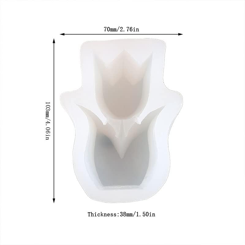 Elegant Tulip Candle Mold ADM001