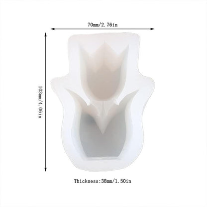 Elegant Tulip Candle Mold ADM001