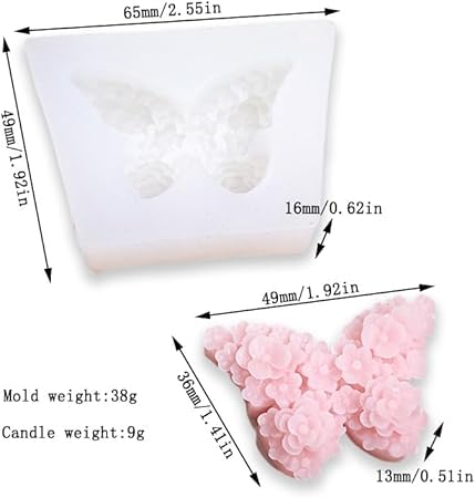 Rose Butterfly Mold MB195