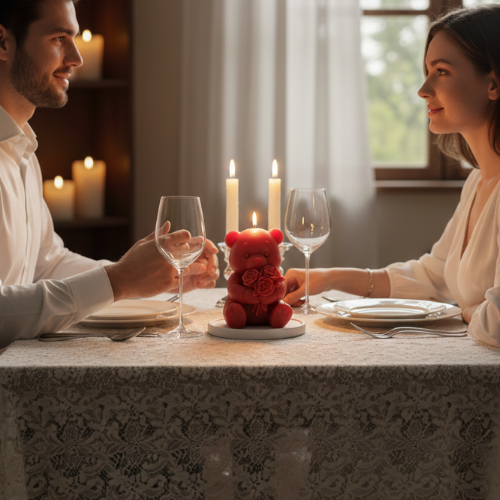 Rose Hand Teddy Mold MB061