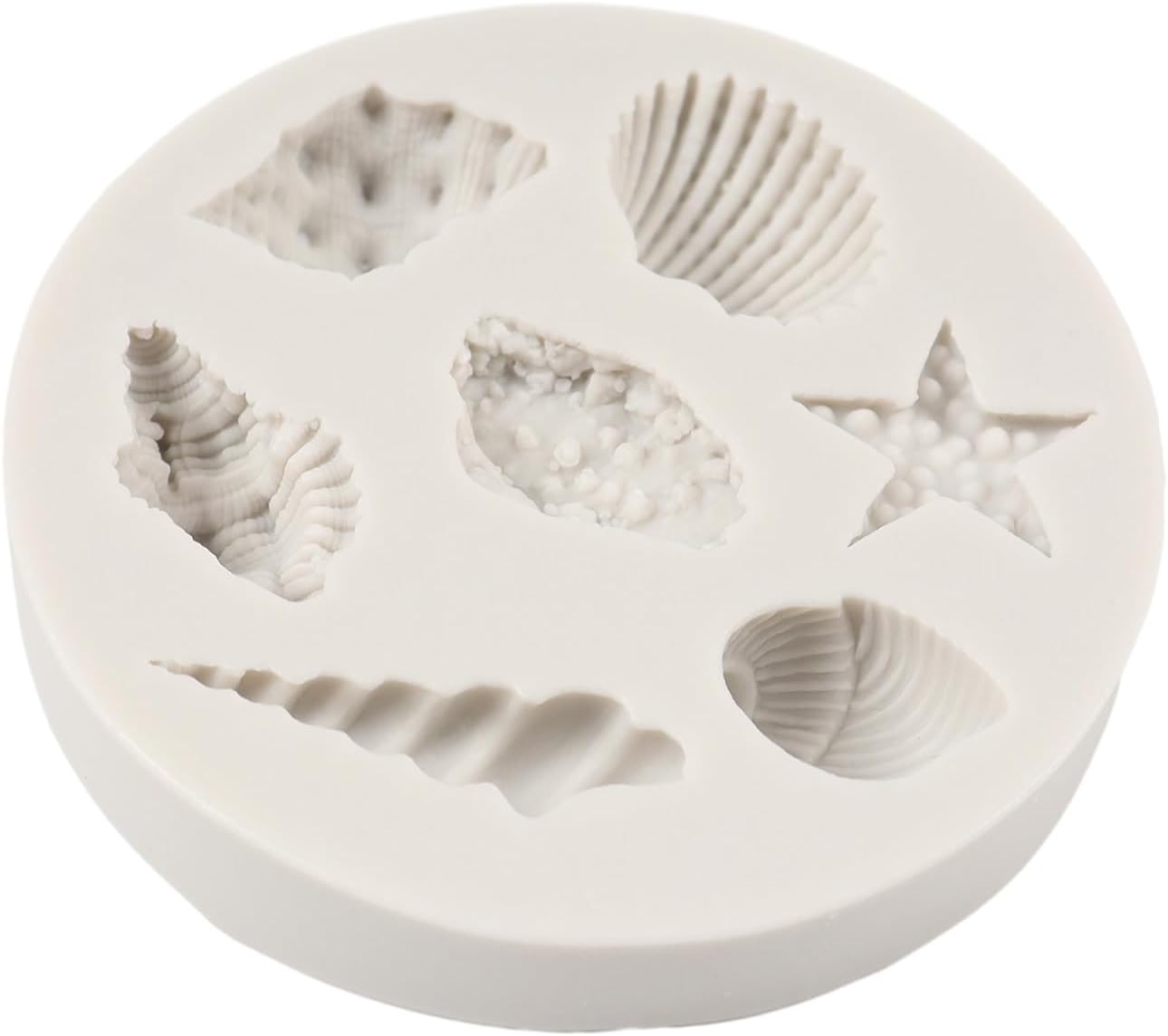 7 Cavity Sea Shell Conch Mould CD010