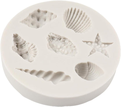 7 Cavity Sea Shell Conch Mould CD010