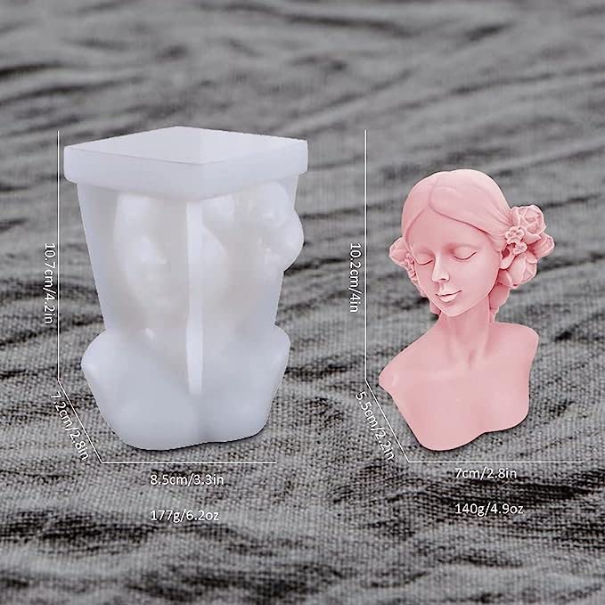 Girl Silicone Candle Mold MB167