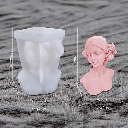 Girl Silicone Candle Mold MB167