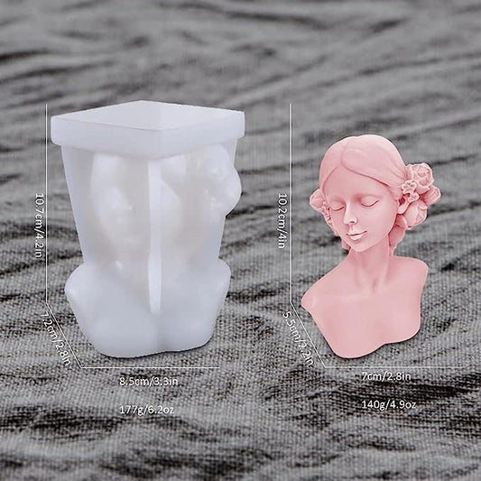 Girl Silicone Candle Mold MB167