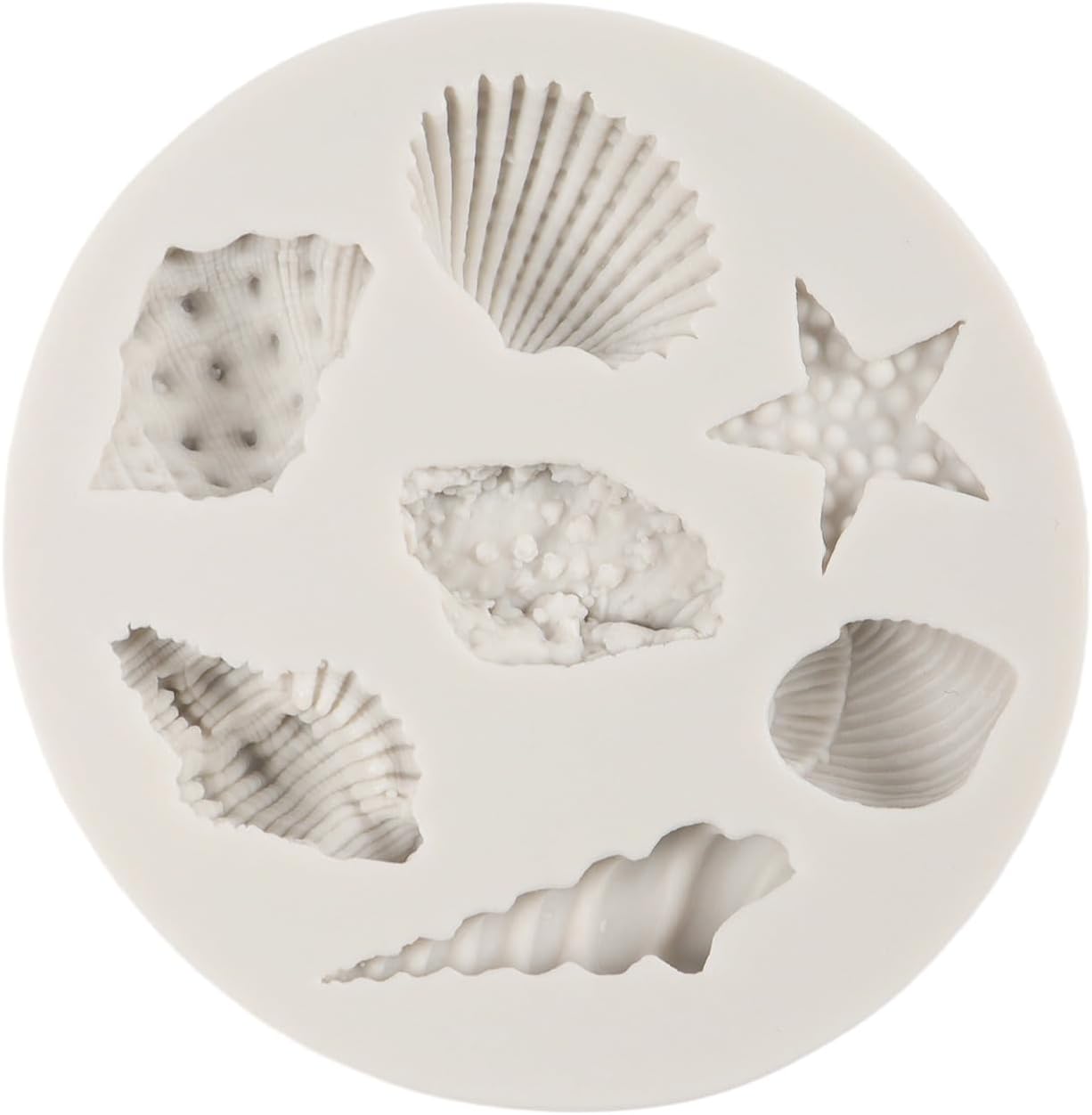 7 Cavity Sea Shell Conch Mould CD010