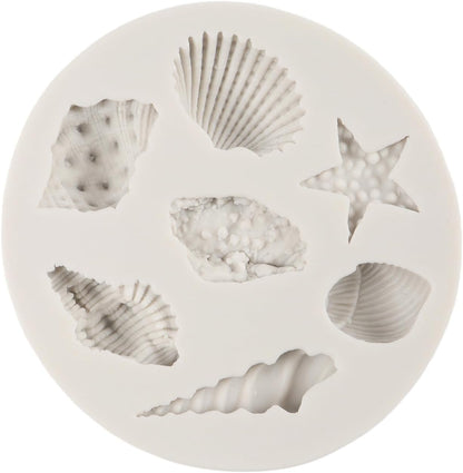 7 Cavity Sea Shell Conch Mould CD010
