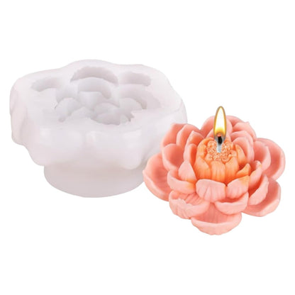 3D Lotus Candle Mold II MB146