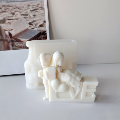 Love Couple Candle Mold MB217