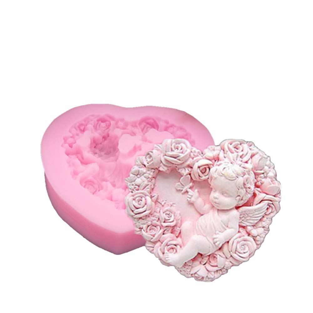 Angel Heart Candle Mold MB214