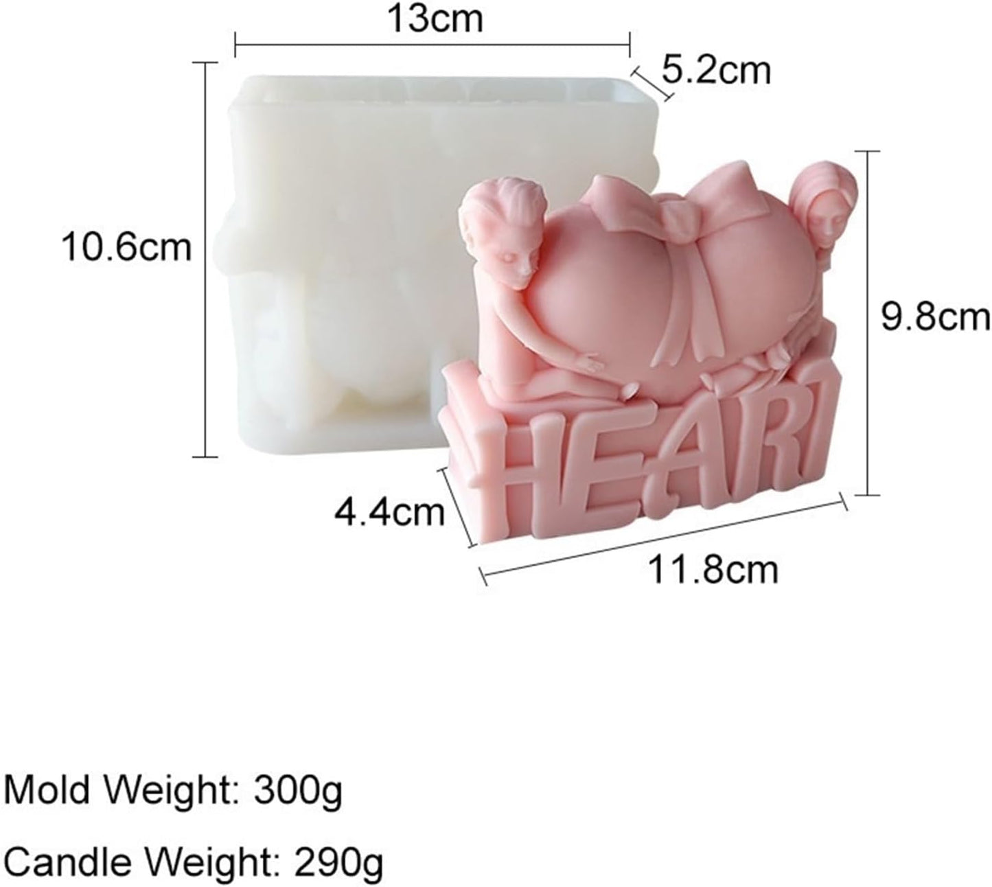 Couple with Heart Mold MB145