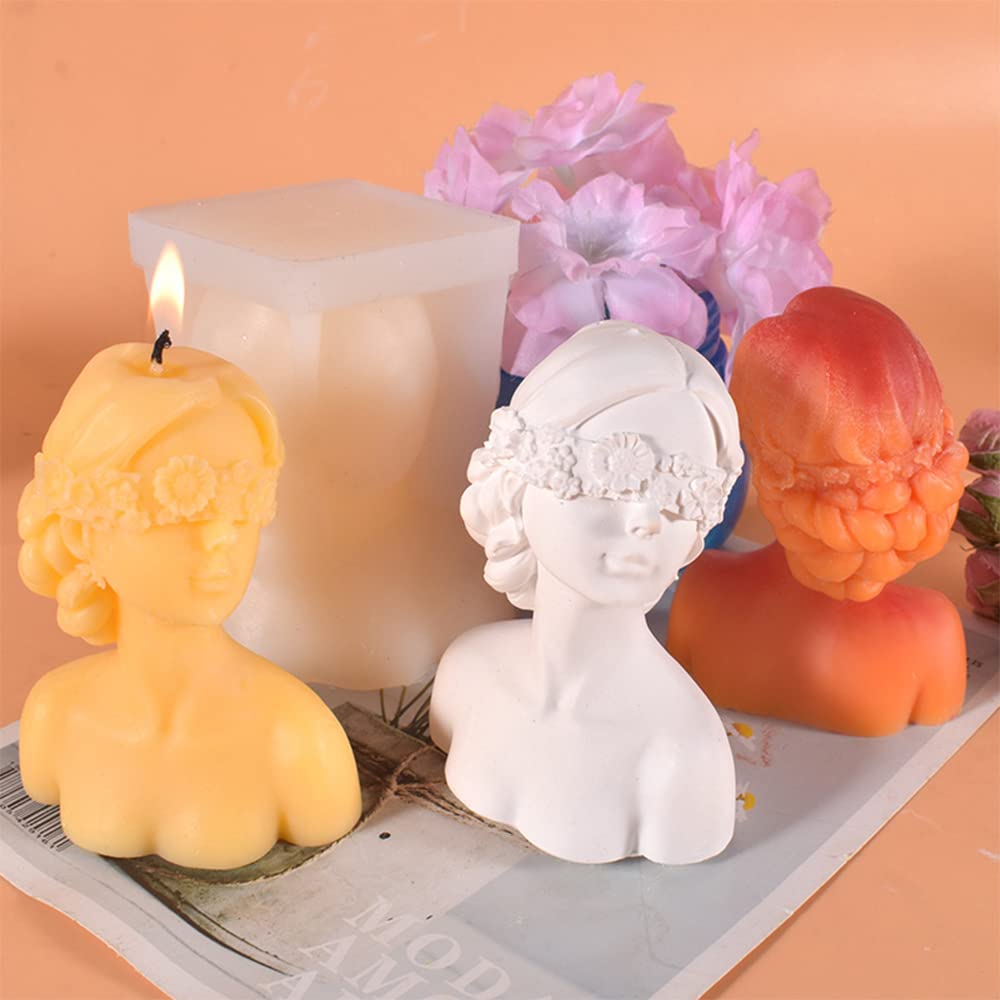 Closed Eye Women Silicone Mold MB177
