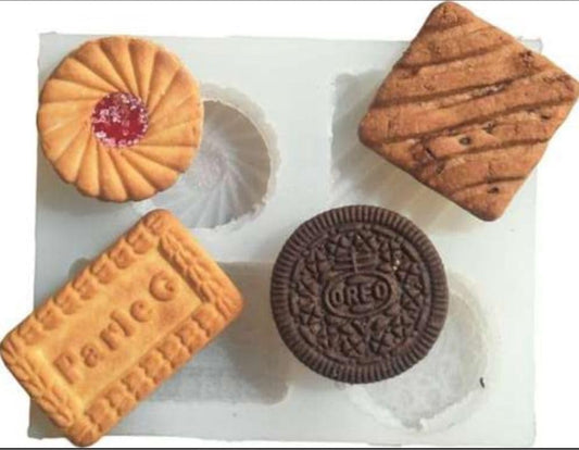 4 Cavity Different Shape Biscuit Mold MB076