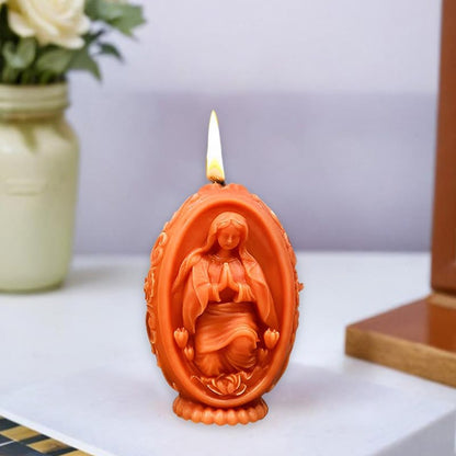 Egg Mary Candle Silicone Mold MB187