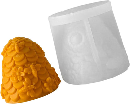 Bee Honeycomb Candle Silicone Mold MB164