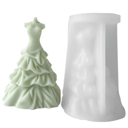 Women Wedding Dress Candle Mold MB090