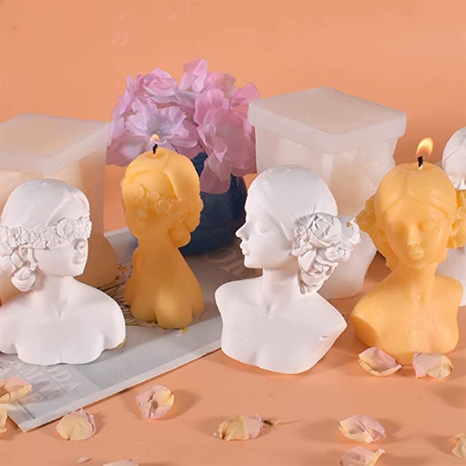 Girl Silicone Candle Mold MB167