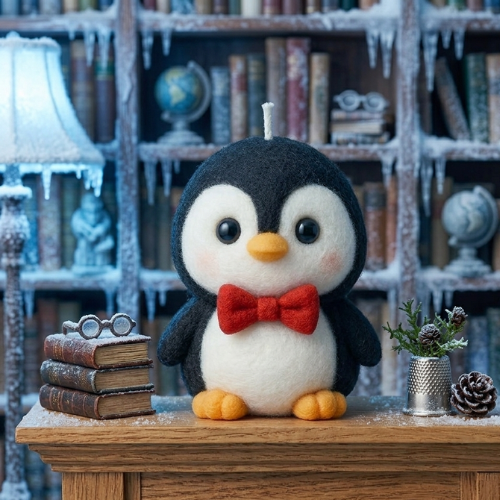 Penguin Siilicon Candle Mould MB067