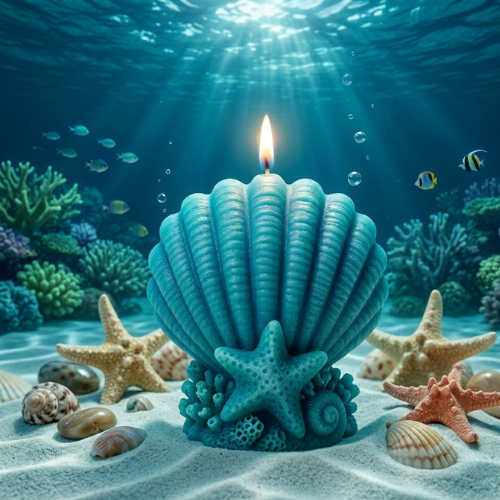 Ocean Shell Candle Silicon Mould MB082