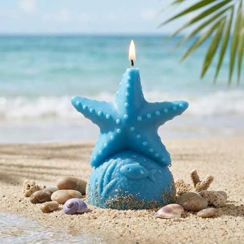 Blue Starfish Candle Silicon Mould MB083